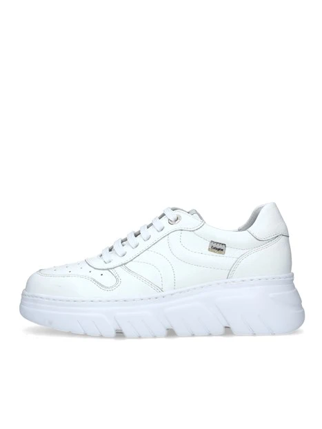 SNEAKERS PLATFORM BACCARA IN PELLE DONNA BIANCO
