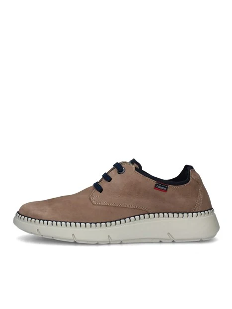 SNEAKERS BASSE CIRCULAR IN PELLE UOMO BEIGE SCURO