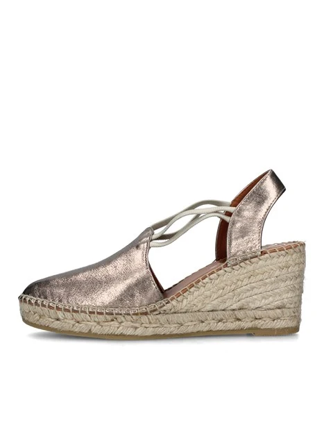 ESPADRILLAS CON ZEPPA ED ELASTICI DONNA BRONZO