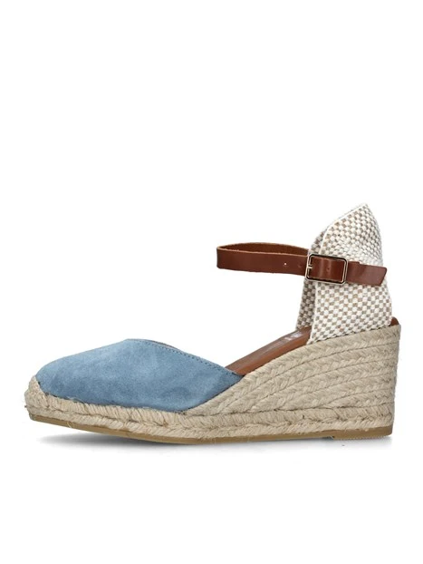 ESPADRILLAS CON ZEPPA E CINTURINO DONNA BLU JEANS