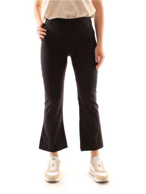 PANTALONI CROPPED A TROMBETTA DONNA NERO