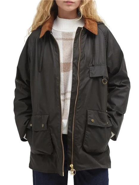 GIACCA CERATA HIGHCLERE  DONNA VERDE