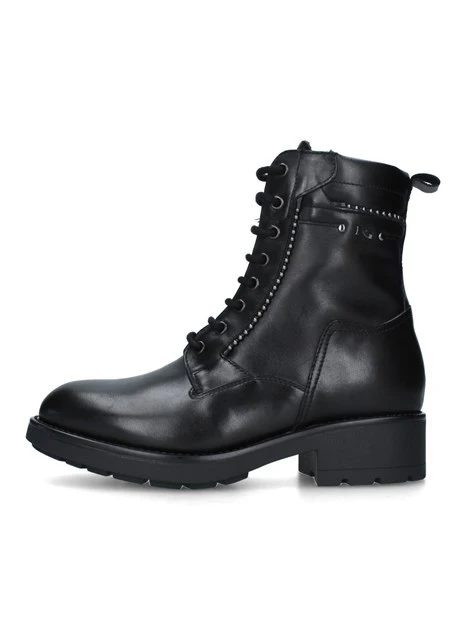 ANFIBI CON PERLINE DONNA NERO