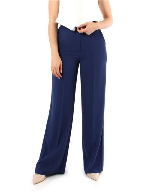 PANTALONI DRITTI DONNA BLU