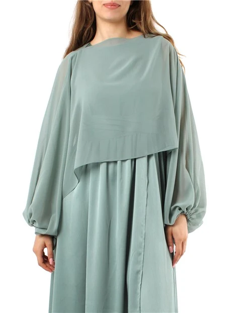 COPRISPALLE IN GEORGETTE DONNA VERDE CHIARO