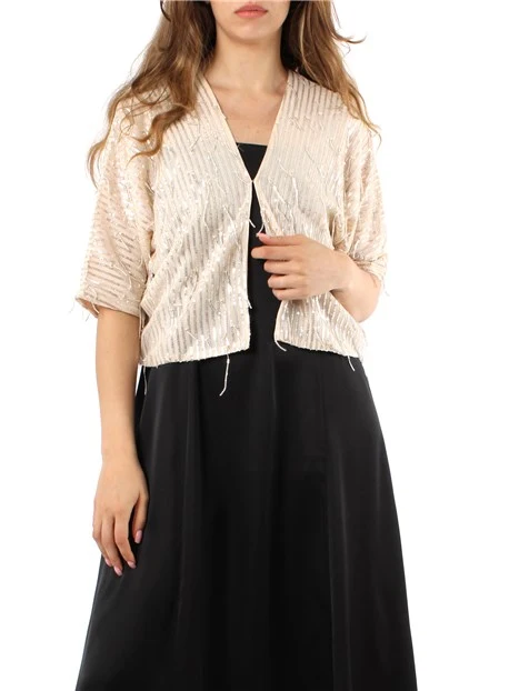 COPRISPALLE CON PAILLETS DONNA BURRO