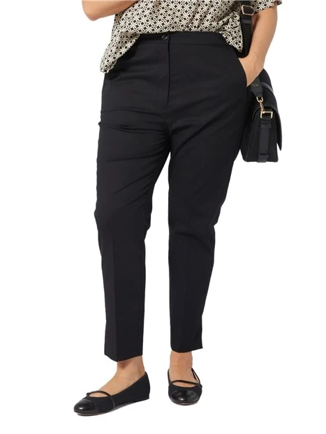 PANTALONI A SIGARETTA SLIM DONNA NERO