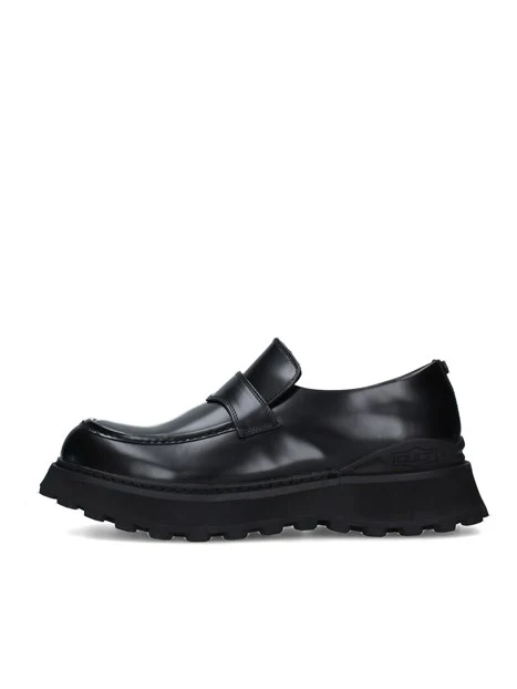 めい　0430 Cowhide Leather Loafers - black - Mame Kurogouchi