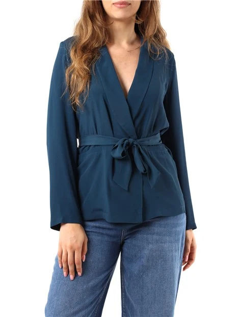 GIACCA BLAZER KIMONO DONNA PETROLIO
