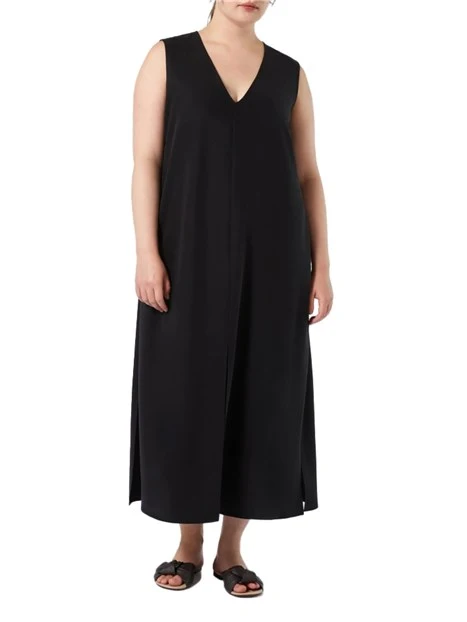 ABITO LUNGO IN TENCEL DONNA NERO