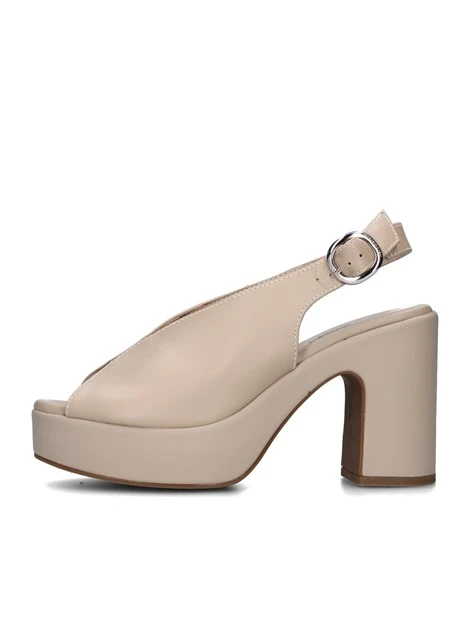 SANDALI TACCO ALTO E513645D DONNA BEIGE