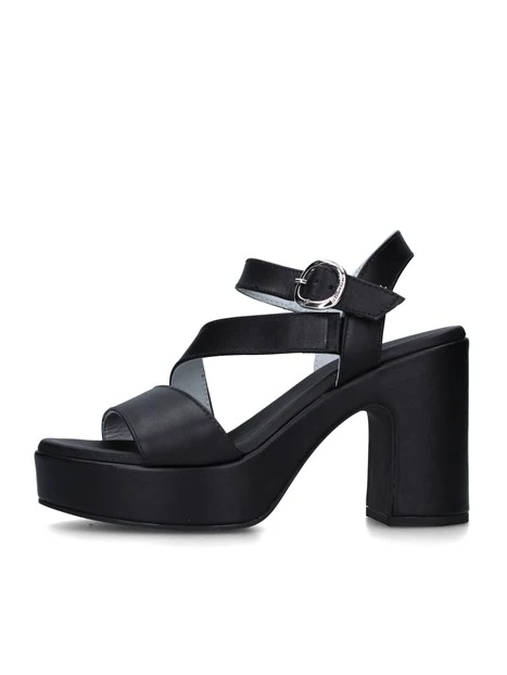 SANDALI TACCO ALTO E410400D DONNA NERO