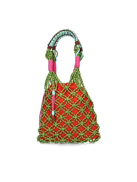 BORSA A MANO 104616A2E3 DONNA VERDE ARANCIO
