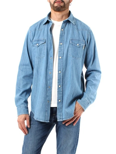 CAMICIA IN DENIM MARTIN UOMO BLU