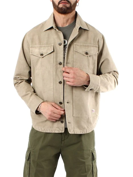 CAMICIA OVER LAGUNA UOMO BEIGE
