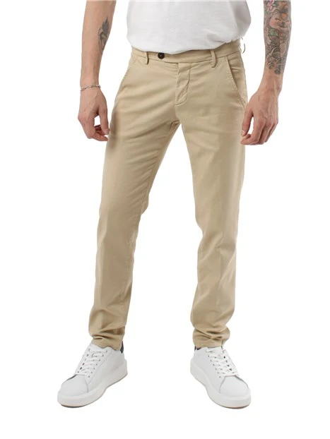 PANTALONE SLIM NEW ROLF UOMO BEIGE