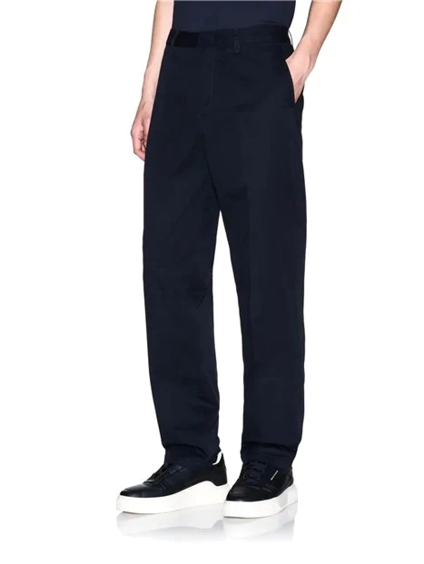 PANTALONI CHINO IN COTONE UOMO BLU NAVY