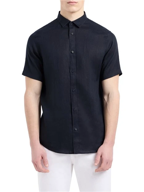 Camicia in flanella a quadri con taschino Var nero SAB0067652001S257 - Terranova