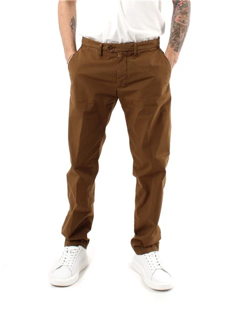 PANTALONI CHINO TIME UOMO MARRONE