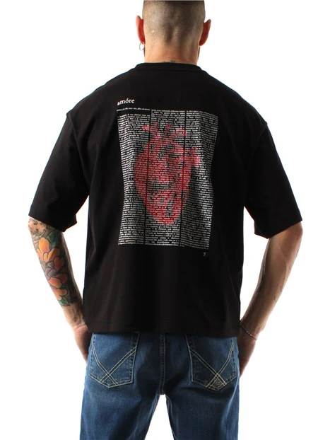 EA7 Ti Amo Tシャツ 7-CUORE ブラック 7X000032-AF13243-FC135 importbrand-jp_ea10042525
