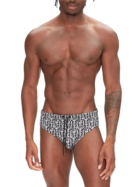 SLIP CON LOGO MONOGRAM UOMO NERO