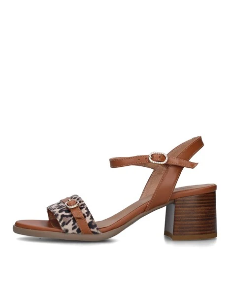 SANDALI TACCO ALTO E513436D DONNA CUOIO