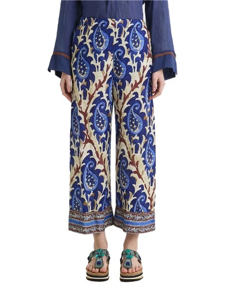 PANTALONE CROPPED MIRTLE PAISLEY DONNA BLU
