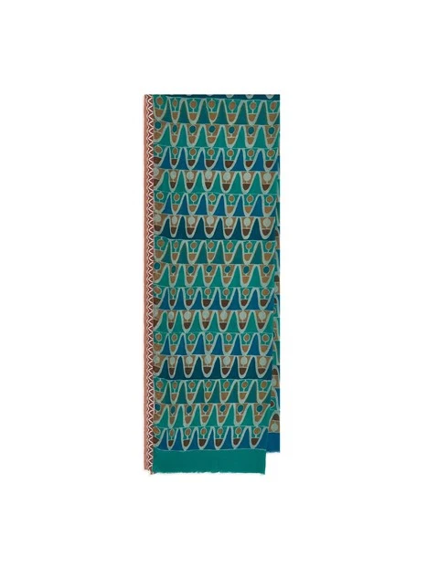 PAREO 76X204-COLLECTION PRINT DONNA BLU