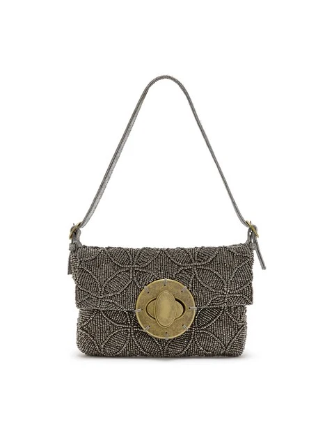 BORSA A SPALLA BF0005-90923 DONNA ARGENTO
