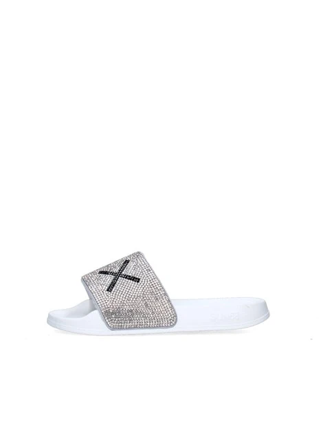 SANDALI MARE X35405 CON STRASS BAMBINA BIANCO