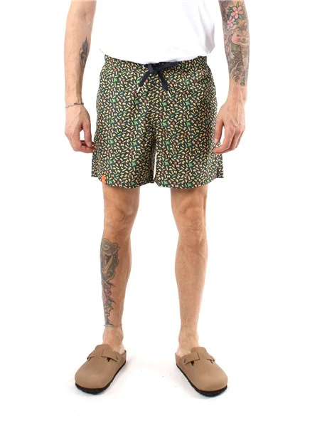 BOXER MARE FANTASIA PASTA IN NYLON UOMO BLU NAVY