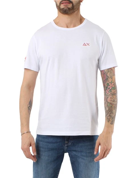 T-SHIRT MANICA CORTA IN JERSEY DI COTONE UOMO BIANCO