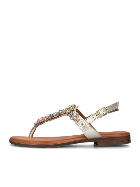 SANDALI TACCO BASSO 7684222 DONNA ORO