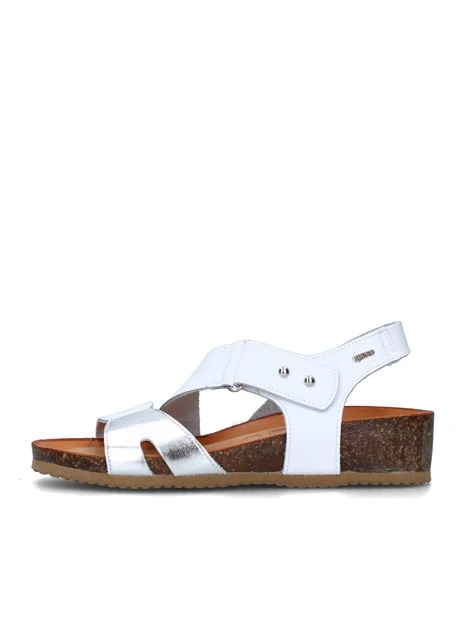 SANDALI CON ZEPPA 7698411 DONNA BIANCO