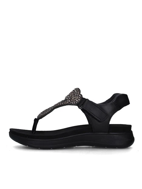 SANDALI CON ZEPPA 7786600 DONNA NERO
