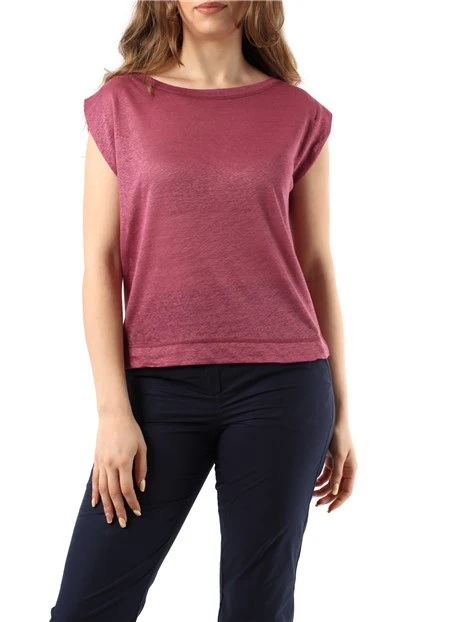 T-SHIRT MANICA CORTA DONNA VIOLA