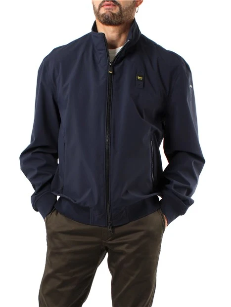 GIACCA BOMBER NASTRATO ANSON UOMO BLU