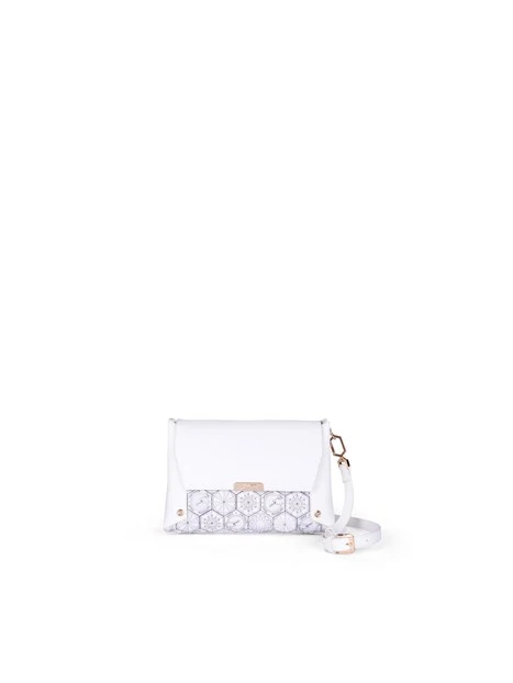 BORSA A SPALLA BINTD8356WZ DONNA BIANCO
