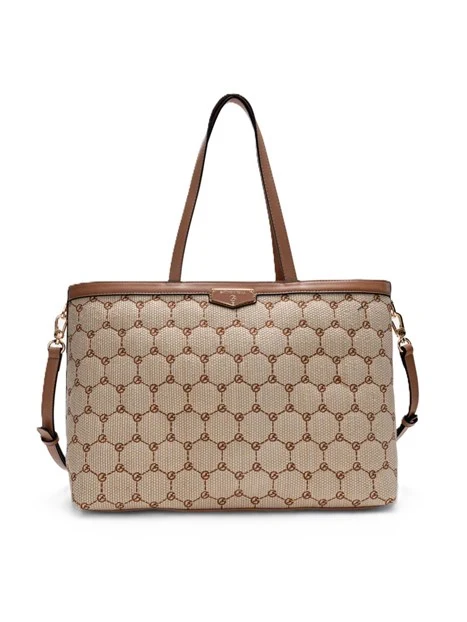 BORSA A SPALLA BENA18637WP DONNA BEIGE MARRONE