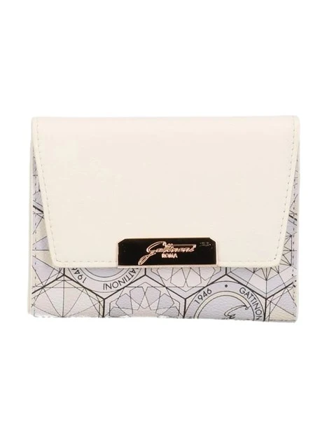 PORTAFOGLIO TEODOSIA S. FLAP WALLET PVC NEW TEOD. /PU DONNA  BIANCO