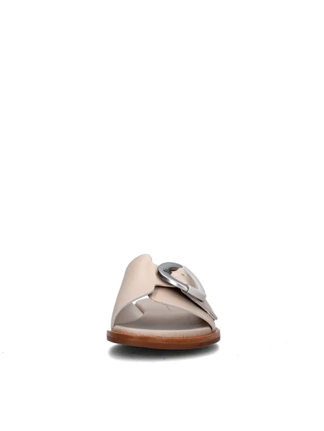 Ciabatte Donna Chattawak Con Cinturino Posteriore - Modello Bradford, Colore Beige, Taglia 41 EU