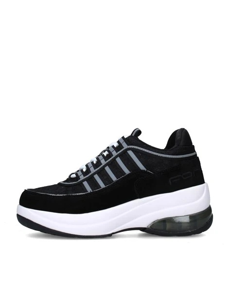 SNEAKERS PLATFORM UP DONNA NERO