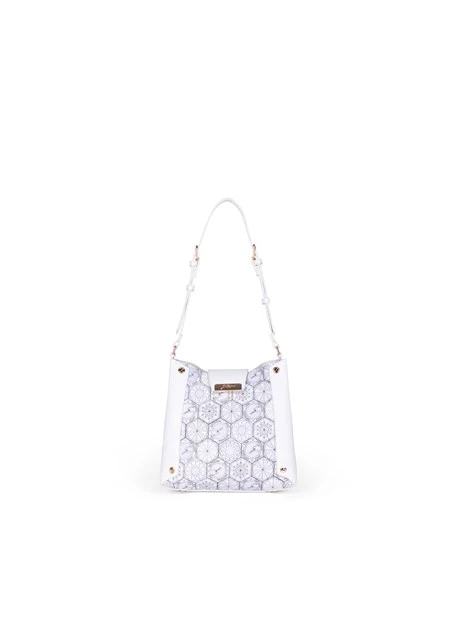 BORSA A SPALLA BENTD8626WZ DONNA BIANCO