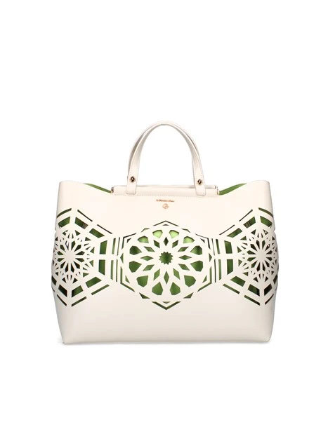 BORSA A AMNO BEN6C8575WV DONNA BIANCO
