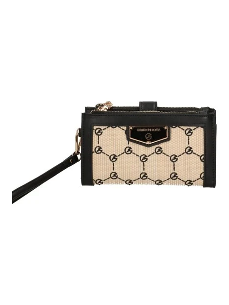 PORTAFOGLI BENA18645WP ADA STRAW WALLET W/PHONE PP/PU DONNA NERO