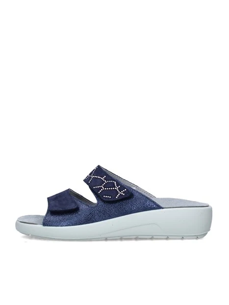 PANTOFOLE Q60238 DONNA BLU