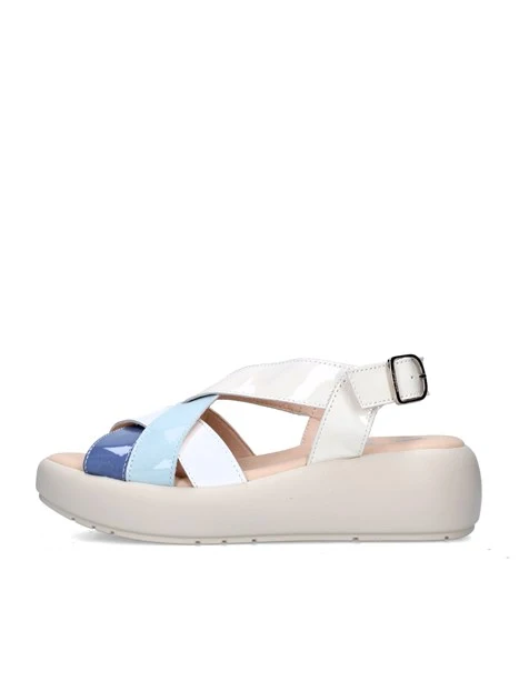 SANDALI CON ZEPPA 34001 MULTICOLORE DONNA BLU JEANS