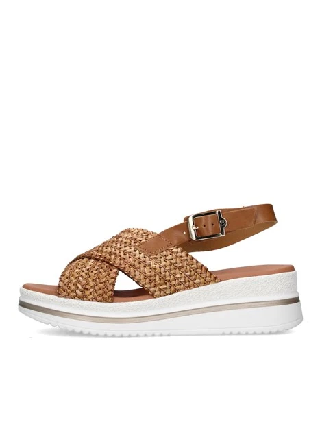 SANDALI CON ZEPPA VG2101A DONNA BEIGE