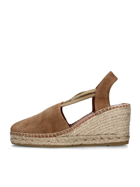 SANDALI CON ZEPPA 1824 ESPADRILLAS DONNA CUOIO