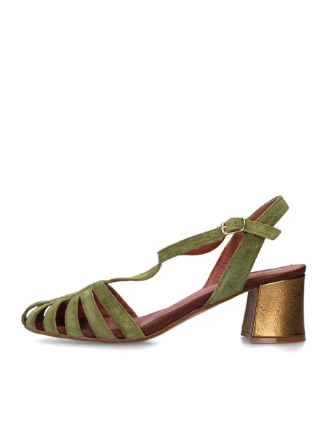SANDALI TACCO ALTO 9711 DONNA VERDE